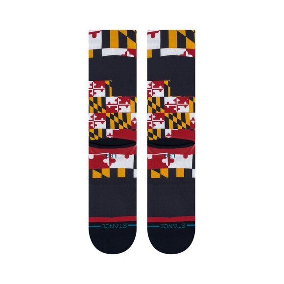 Stance Men's Socks MLB Washington Nationals Flag Poly Crew Socks, Size M 6-8.5 - Picture 3 of 4